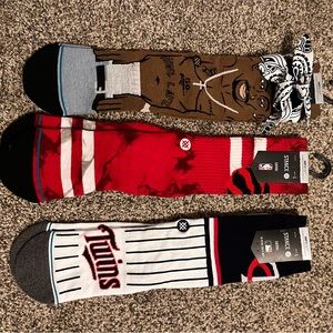 Stance Socks Size Large, Twins, 2Pac, Raptors